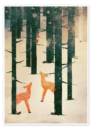 Ciervos en invierno de Sybille Sterk