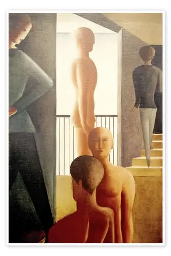Cinco hombres en la habitación de Oskar Schlemmer akg-images