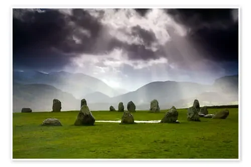 Círculo de piedra de Castlerigg en Inglaterra de John Doornkamp Design Pics