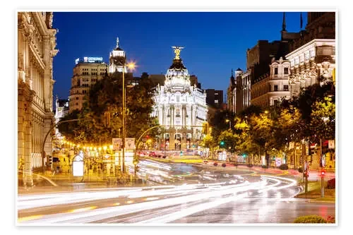 Ciudad de Madrid de noche de Matteo Colombo