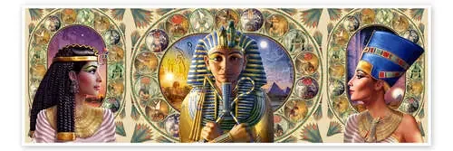 Cleo, Tut & Neffi triptych de Andrew Farley MGL Licensing