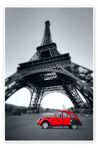 Coche rojo vintage en París Editors Choice