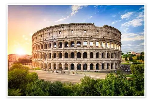 Coliseo en Roma al atardecer de Jan Christopher Becke