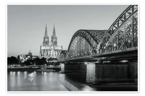 Colonia por la noche en blanco y negro de Michael Valjak