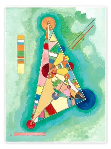 Colores de un triángulo de Wassily Kandinsky Master Collection