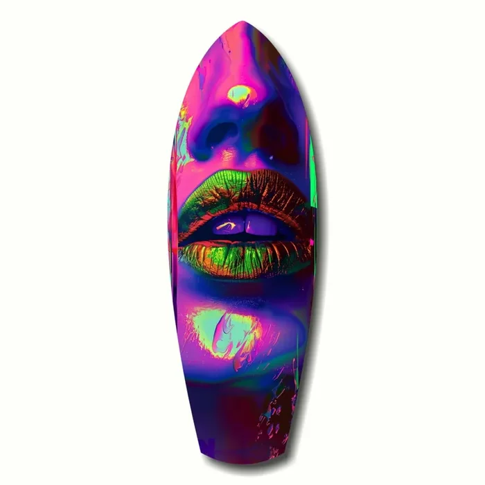 Colorful Lips V19 Glass Wall Art – 12 » X 35 «