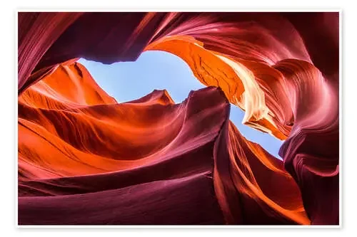 Colorful sandstone formations at Lower Antelope Canyon de Andreas Wonisch