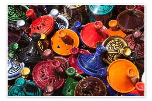 Colourful tajines, Essaouira, Atlantic coast, Morocco, North Africa, Africa de Stuart Black Robert Harding