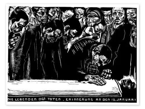 Commemorative sheet for Karl Liebknecht de Käthe Kollwitz Master Collection