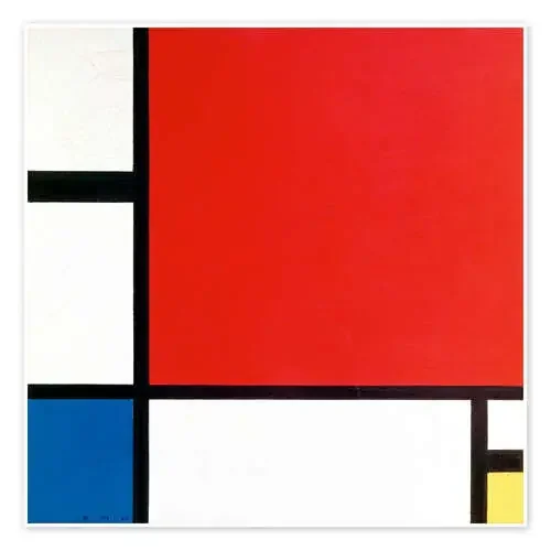 Composición II en rojo, azul y amarillo de Piet Mondrian Master Collection