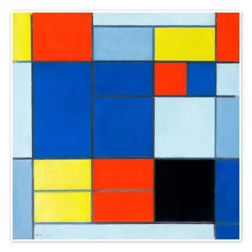composition c de Piet Mondrian Master Collection