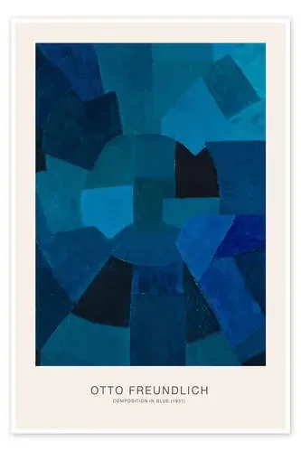 Composition in Blue, 1931 de Otto Freundlich Exhibition Posters