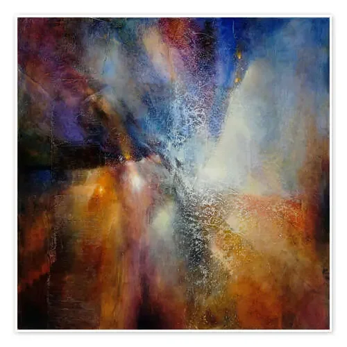 Composition in brown and blue de Annette Schmucker
