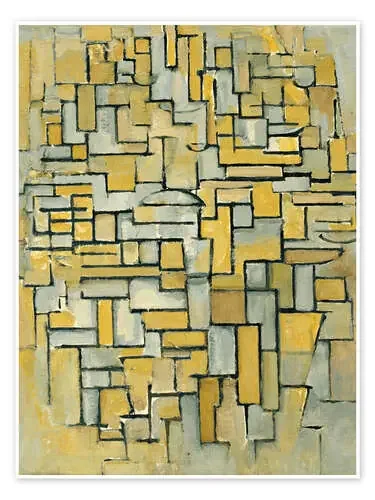 composition in brown and gray no ii de Piet Mondrian Master Collection