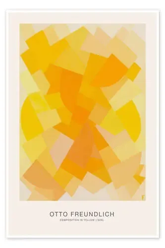 Composition in Yellow, 1936 de Otto Freundlich Exhibition Posters
