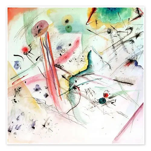 Composition With Red & Blue Stripes de Wassily Kandinsky akg-images