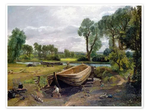Construcción de barcos de John Constable Bridgeman Images