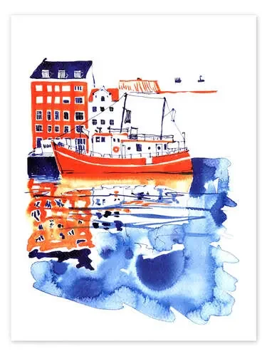 Copenhagen canal and harbour de Anastasia Mamoshina