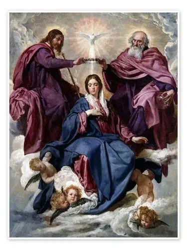 Coronación de la Virgen de Diego Rodriguez de Silva y Velázquez Master Collection