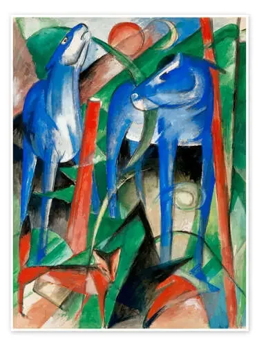 Creación de los caballos (tres criatura fabulosas) de Franz Marc Master Collection