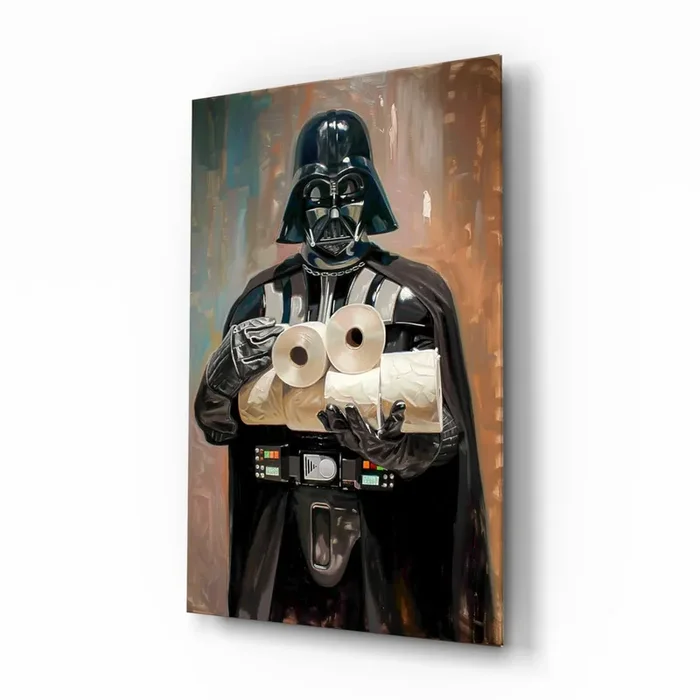 Crisis of the Dark Side Glass Wall Art Designer Collection – 28.5 » X 18 «
