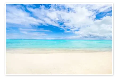 Crystal clear water on a beach in the South Pacific, Fiji islands de Jan Christopher Becke