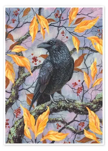 Cuervo en otoño de Vasilisa Romanenko