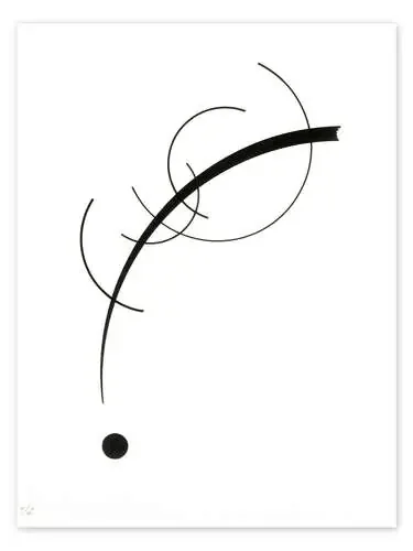 Curva libre llevada a su punto de Wassily Kandinsky Master Collection