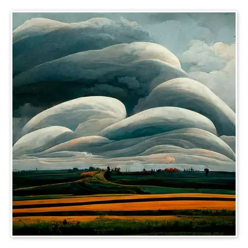 Curved Clouds II de Winnie Møller