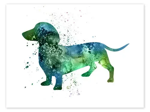 Dachshund dog de Dani Jay Designs