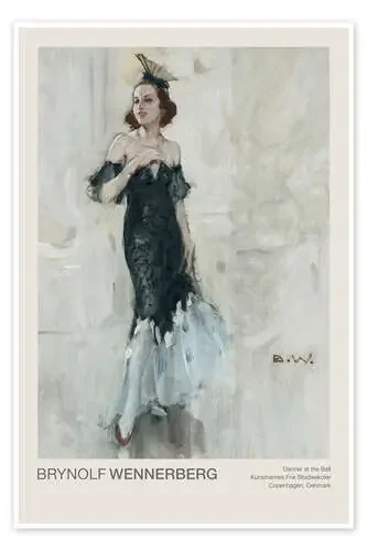 Dancer at the Ball de Brynolf Wennerberg Exhibition Posters