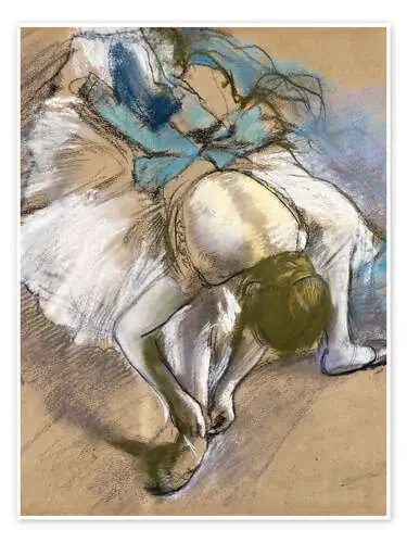 Dancer Putting On Her shoes de Edgar Degas Bridgeman Images