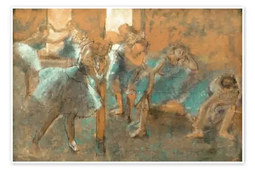 Dancers in rehearsal hall de Edgar Degas Master Collection