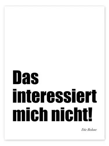 Das interessiert mich nicht die Bohne de Typobox Editors Choice