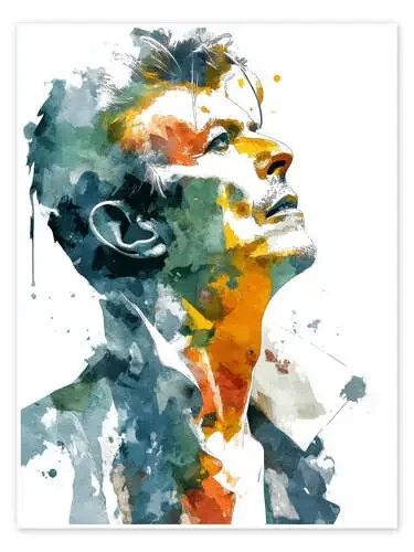 David Bowie Watercolour II de Thomas Klee