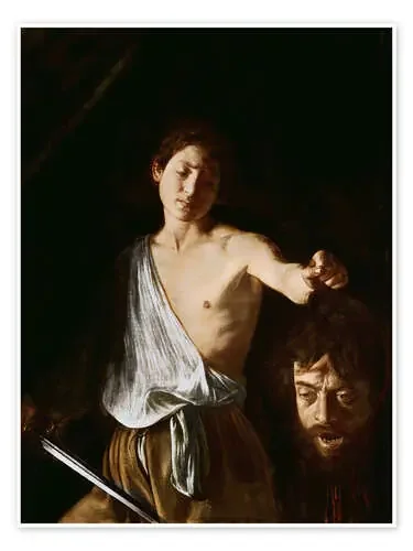 David con la cabeza de Goliath de Michelangelo Merisi (Caravaggio) Bridgeman Images