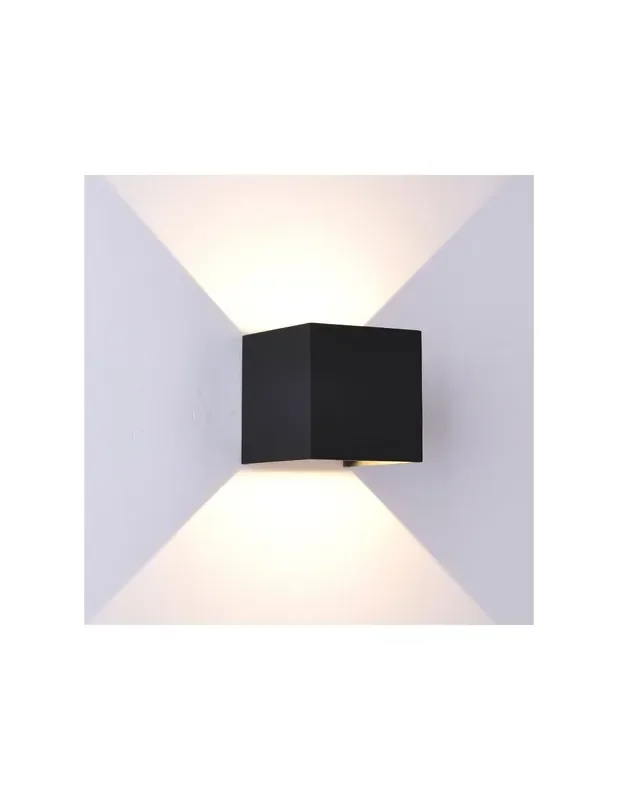 Davos Aplique Exterior Negro 2700K Dimable
