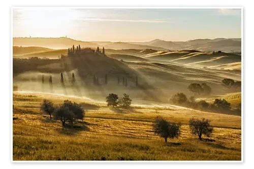 Dawn in Tuscany, Italy de Frank Fischbach