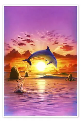 Day of the dolphin – sunset de Robin Koni MGL Licensing