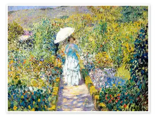 Der Gartenweg. de Frederick Carl Frieseke ARTOTHEK