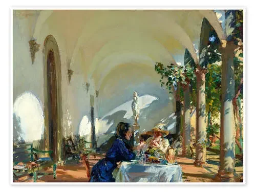 Desayuno en la logia de John Singer Sargent Master Collection