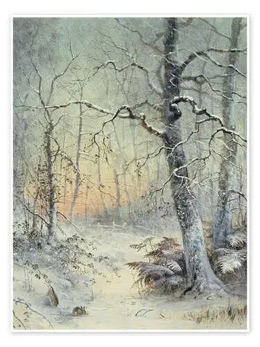Desayuno invernal de Joseph Farquharson Bridgeman Images