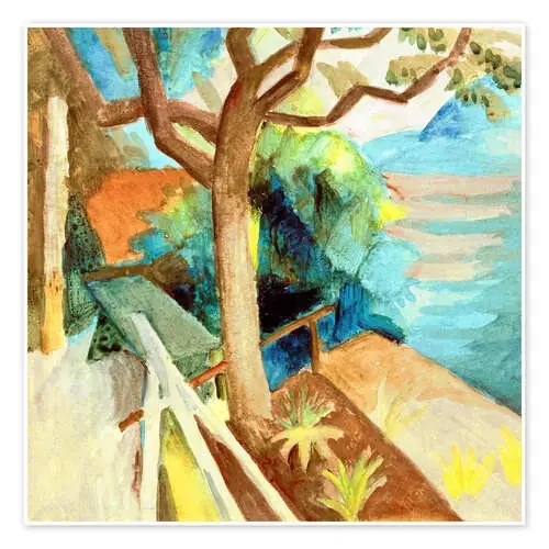 Después del atardecer en el lago de August Macke akg-images