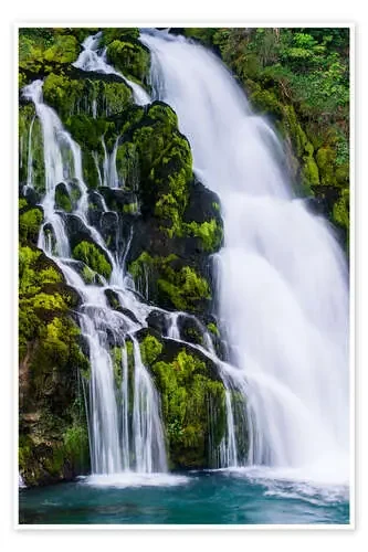 Detail of waterfall at Jaunpass de Peter Wey