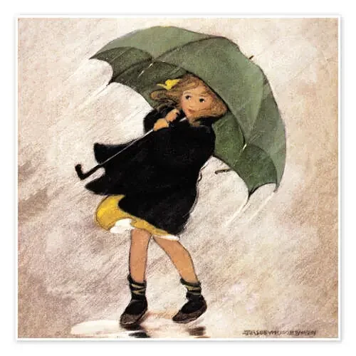 Día de lluvia de Jessie Willcox Smith Master Collection