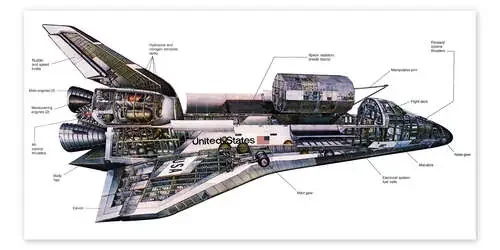 Diagram of a Space Shuttle de NASA Stocktrek Images