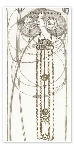 Dibujo para una tarjeta de Navidad de Charles Rennie Mackintosh Master Collection