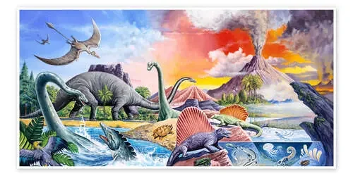 Dinosaurs volcano de Paul Simmons MGL Licensing