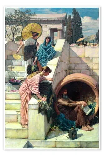 Diógenes de John William Waterhouse Master Collection