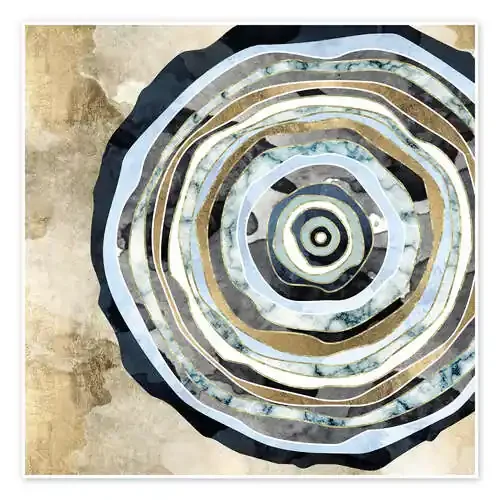 Disco de madera abstracto de SpaceFrog Designs
